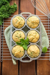Kale Corn Muffins Greens 24/7 Vegan Recipes