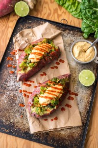 Stuffed Sweet Potato Greens 24/7 Vegan Recipes