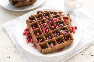 Buckwheat Maca Pomegranate Waffles from Superfoods 24/7